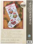 Dimensions Counted Cross Stitch Kit 16" Long-Holiday Hooties Stocking