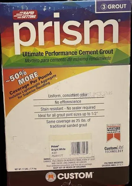 Custom Prism 17 lb. Grout