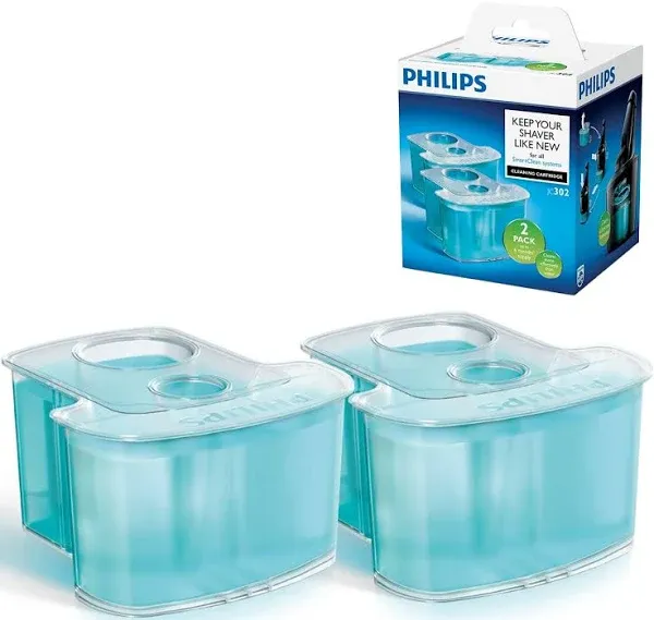 Philips Norelco JC302/52 Cleaning Cartridge - Pack of 2 New Sealed