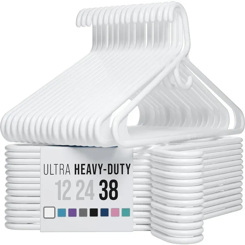 NEATERIZE Ultra Heavy Duty Plastic Clothes Hangers