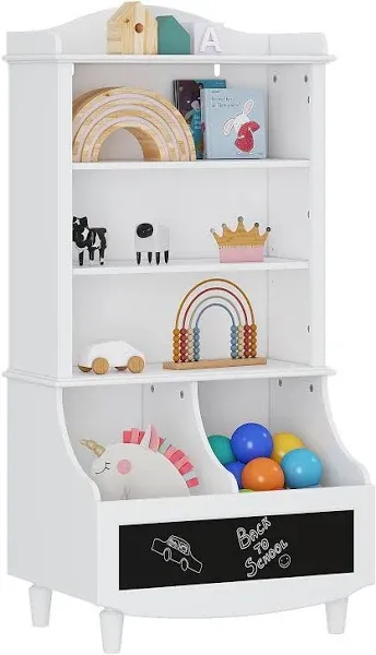 UTEX Kids Bookshelf and Toy Storage Open Bookshelf and Toy Organizer C