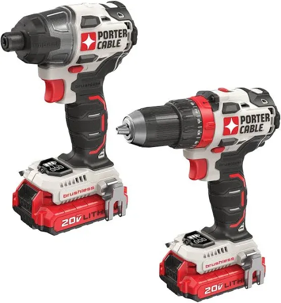 PORTER-CABLE PCCK619L2 20V Max Brushless Cordless 2-Tool Combo Kit