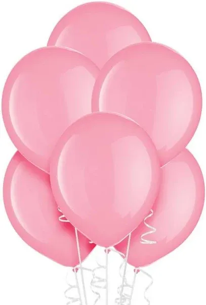 Amscan Enchanting Bright Latex Balloons Party Supplies for Any Occasion 12 Pink