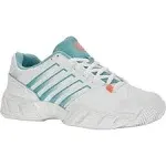 K-Swiss Women's Bigshot Light 4 Tennis Shoes, White/Nile Blue/Desert Flower, Size 6.5