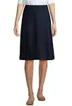 Lands' End School Uniform Women's Pleated Skirt Below The Knee - 6 - Classic Navy