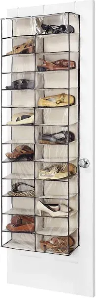 Whitmor 6470-4457 Shoe Rack - 52 x Shoes - 26 Compartment(s) - Heavy Duty, Hanging Hook - Canvas