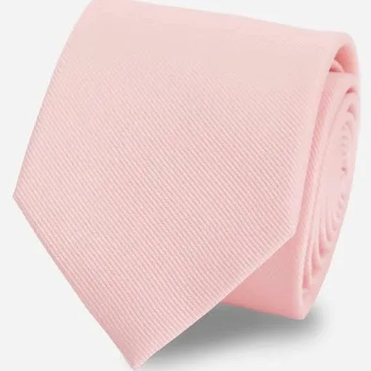 Men's Grosgrain Solid Tie - Skinny - in Blush Pink, Silk | The Tie Bar