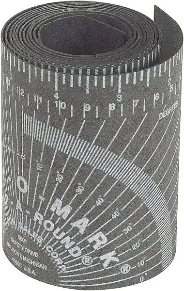 Jackson Safety Pipe Measuring Tool - Wrap-A-Round Tape Fitting Grey 