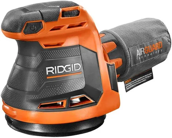 RIDGID Disc Sander 18V Cordless Random Orbit Sander w/ 18V Li-Ion 1.5 Ah Battery