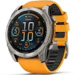 Garmin - fēnix 8 AMOLED Sapphire GPS Smartwatch 51mm Fiber-reinforced polymer - Titanium