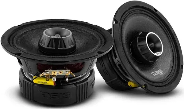 2) DS18 PRO-ZT6 6.5" 2 Way Midrange Loud Speaker 900W 4 ohm with Super Tweeter