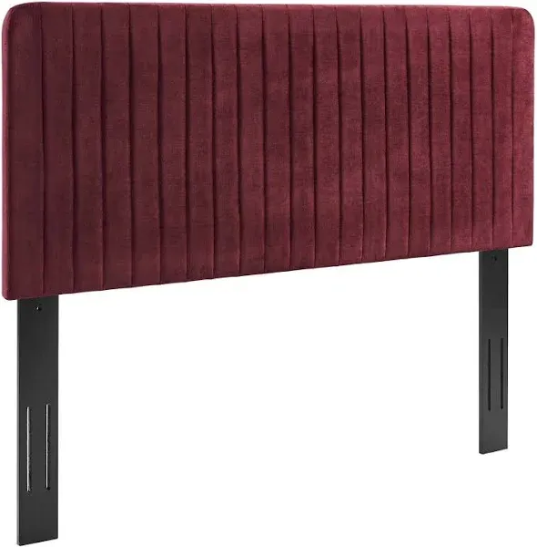 Milenna King and California King Tufted Velvet Headboard