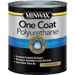 Minwax One Coat Polyurethane Satin, 1-Qt,