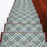 Sussexhome Vintage Collection Non-Slip Carpet Stair Treads for Wooden Steps, 9" X 28"