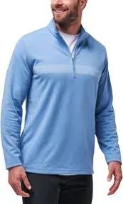 TravisMathew Upgraded Chest Stripe Quarter Zip Golf Pullover - ON SALE