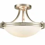 Brushed Nickel Ceiling Light Glass Ceiling Lighting Fixture