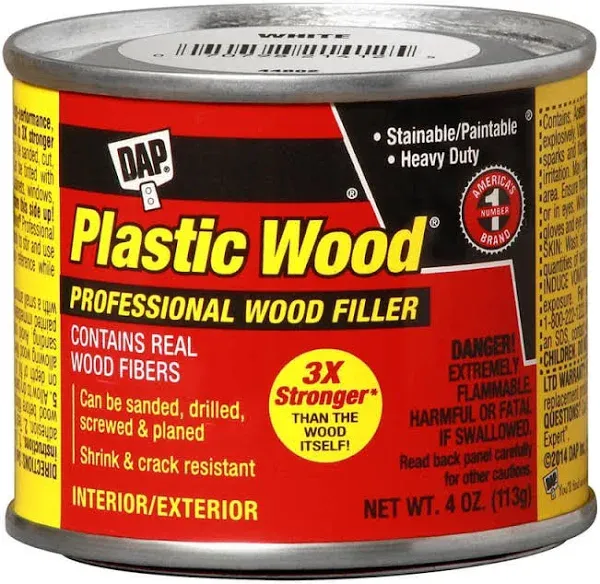 DAP® Plastic Wood® Interior/Exterior Pine Solvent Wood Filler - 4 oz.