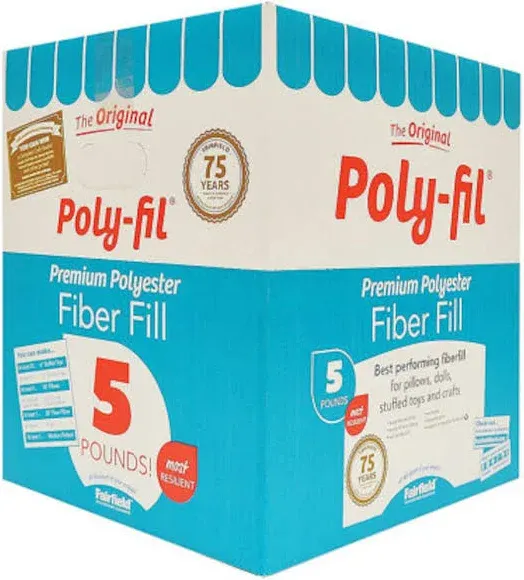 Fairfield Poly-Fill The Original Premium Polyester Fiber Fill Box