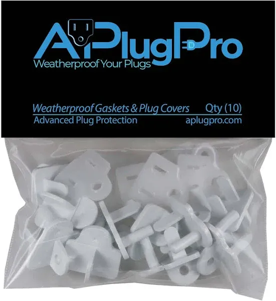 Weatherproof Electrical Plug Extension Cord Gaskets, 5 Pack