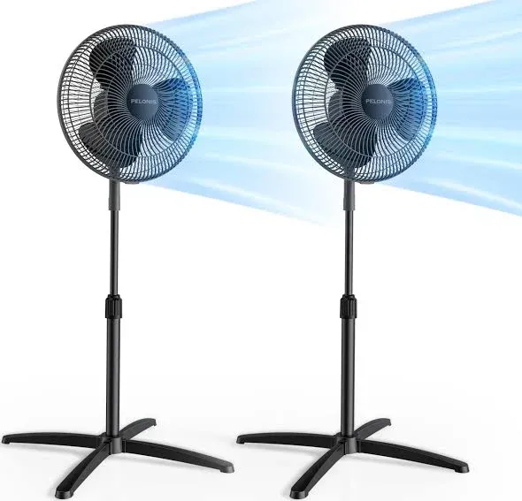 Pelonis 16 Oscillating Pedestal Fan 2 Packs