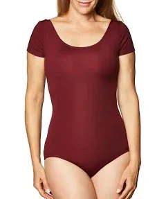 Capezio Black Women's Short Sleeve Leotard, Size Small