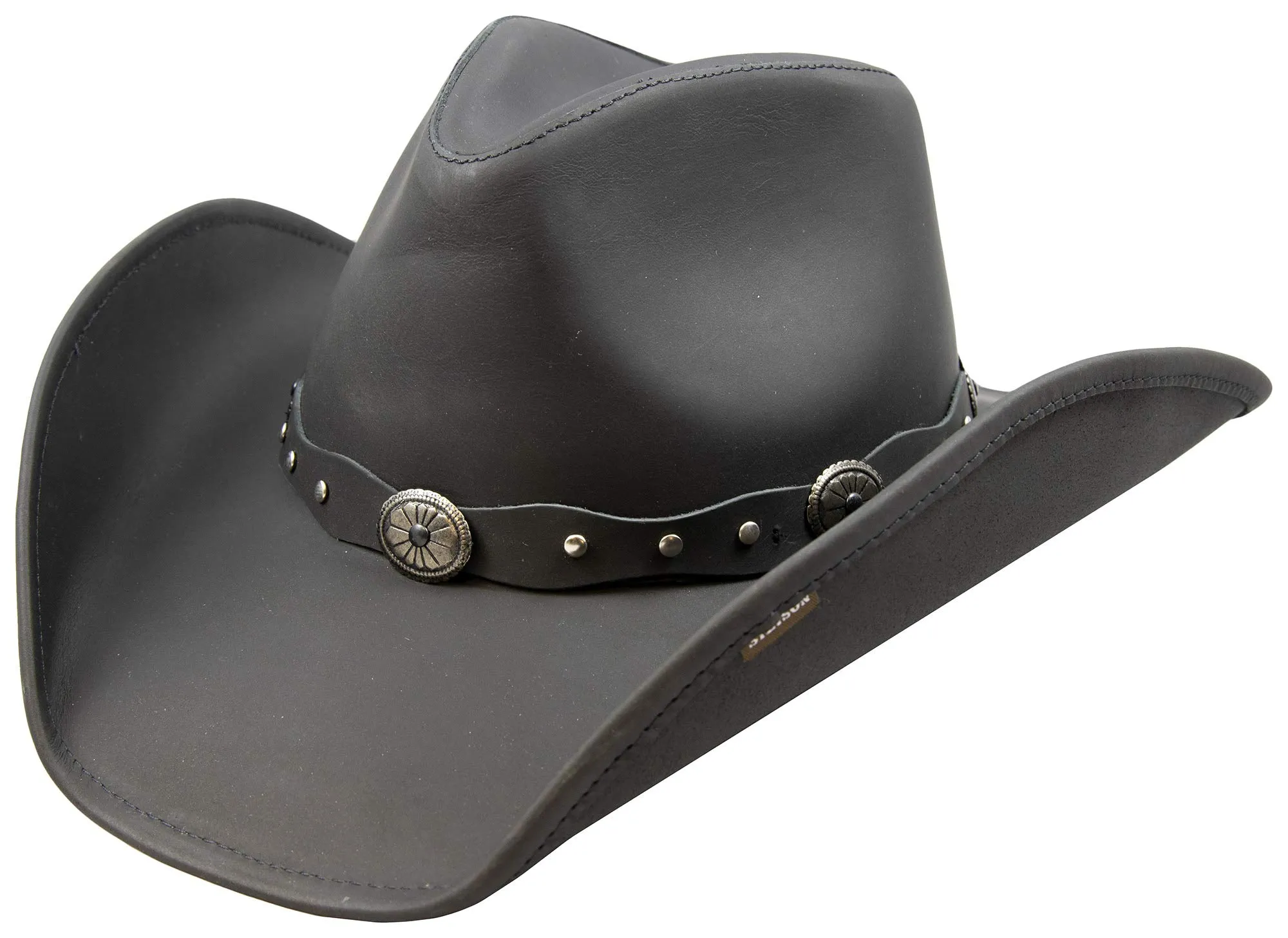 Stetson Roxbury Leather Hat - Black