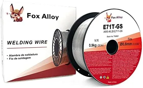 YESWELDER Gasless Flux Core MIG Wire, Mild Steel E71TGS .035-Diameter, 2-Pound Strong ABS Plastic Spool