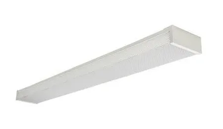 Commercial Electric 4 ft. 120-Volt 3800 Lumens White Integrated LED Wraparound Light with Prismatic Lens