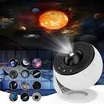 VanSmaGo 12 in 1 Planetarium Galaxy Star Projector for Bedroom Decor, 360 Rotating Nebula Projector Lamp, Timed Starry Night Lig