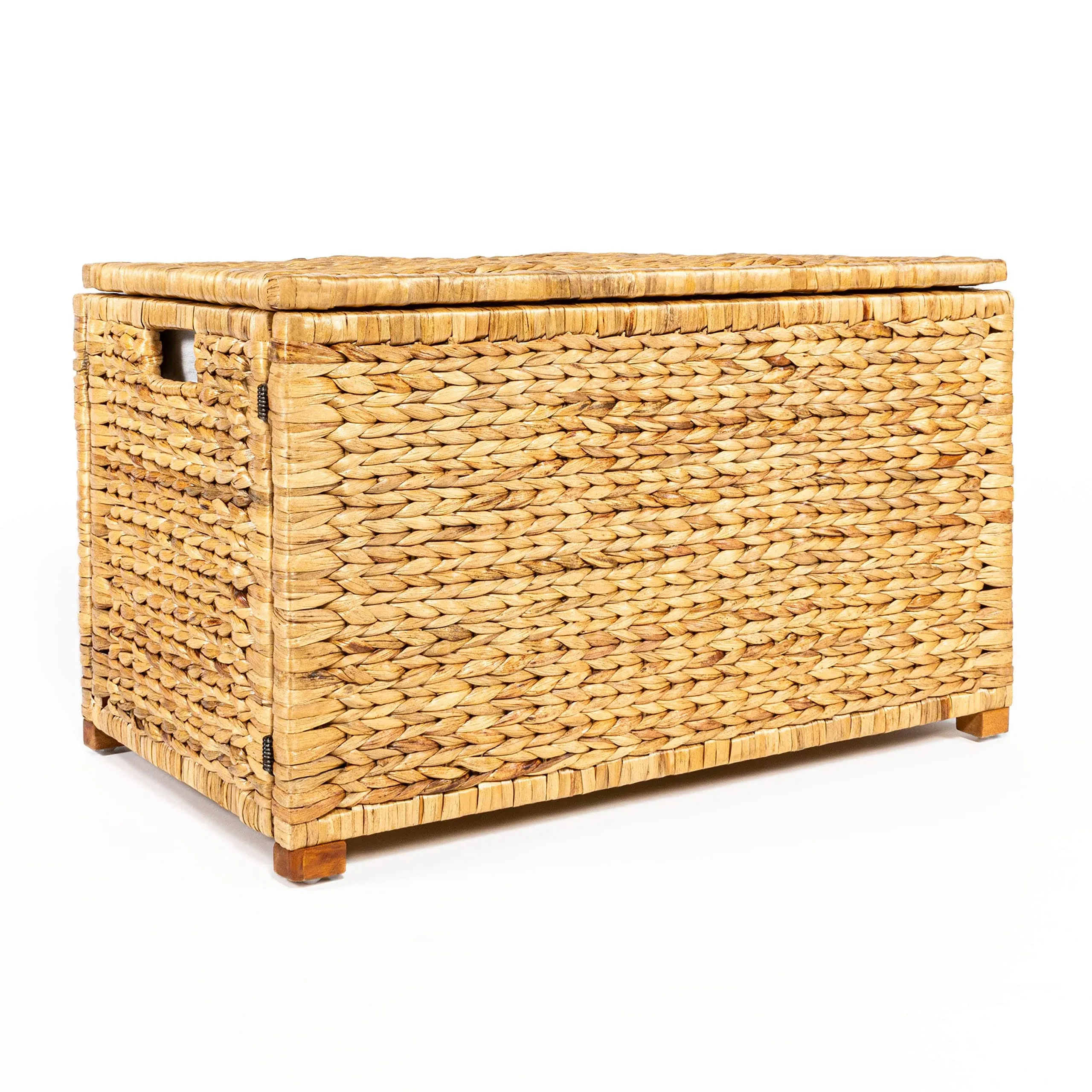 happimess Anada Wicker Weave 30 in. Storage Trunk, Natural