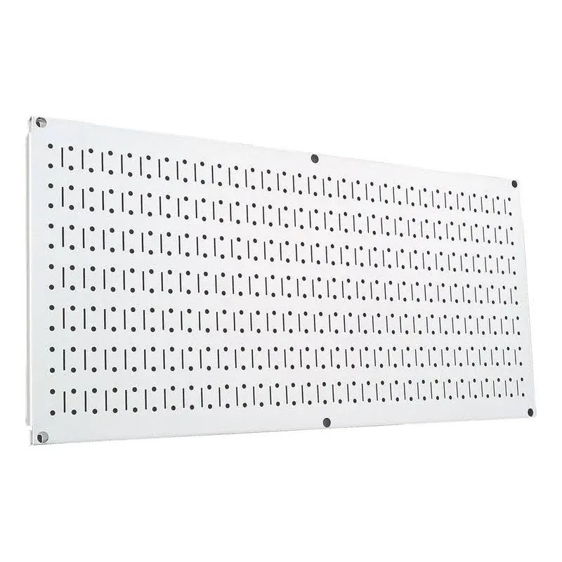 Wall Control Pegboard 16in x 32in Horizontal Metal Pegboard Tool Board Panel