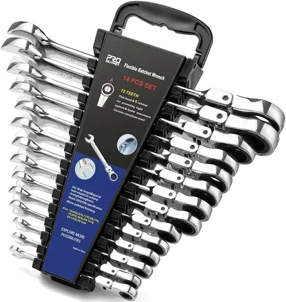 Prostormer Flex Head Ratcheting Wrench Set