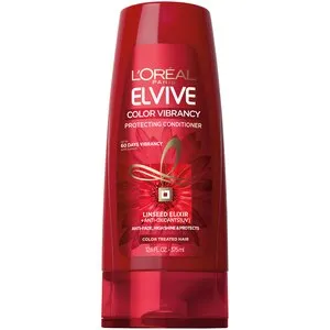 L'Oreal Paris Elvive Color Vibrancy Protecting Conditioner, for Color Treated Hair, Conditioner with Linseed Elixir and Anti-Oxidants, for Anti-Fade, High Shine, and Color Protection, 12.6 oz