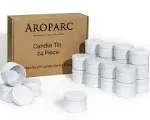 8oz Candle tins with lidsWhite Candle JarsBulk Candle tins for Making Candles...