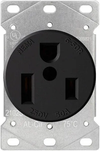 ELEGRP 2102S 50 Tamper Resistant Single Outlet