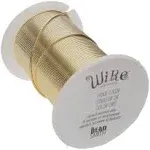 The Beadsmith Wire Elements 24-Gauge Lacquered 24 Gauge, Gold 