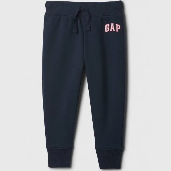 GAP Baby Girls' Logo Pull-on Jogger Sweatpants