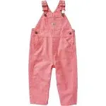 Carhartt Girls Pink Loose Fit Canvas Bib Overall