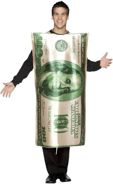 100 Dollar Bill Adult Costume