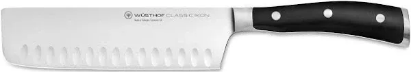 Wusthof Classic Ikon 7&#034; High Carbon Stainless Steel Hollow Edge Nakiri Knife