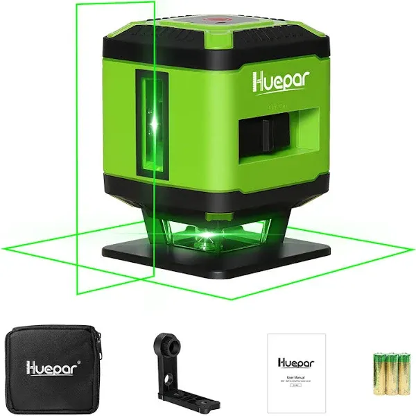 Huepar 98-ft Green Self-Leveling Cross-line Laser Level