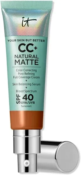 It Cosmetics CC+ Cream Natural Matte Foundation with SPF 40 - Tan Rich