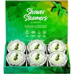 Cleverfy Shower Steamers Aromatherapy - Pack of 6 Menthol & Eucalyptus Shower Bombs with Essential Oils for Relaxation and Nasal Congestion. Green Set