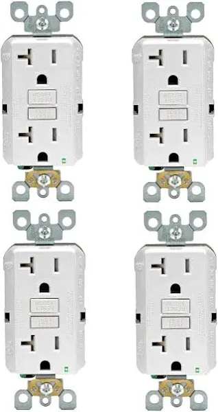 Leviton M42-GFNT2-4W GFCI Outlet- 4 Pack