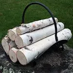 White Birch Decorative Log Set for Fireplace