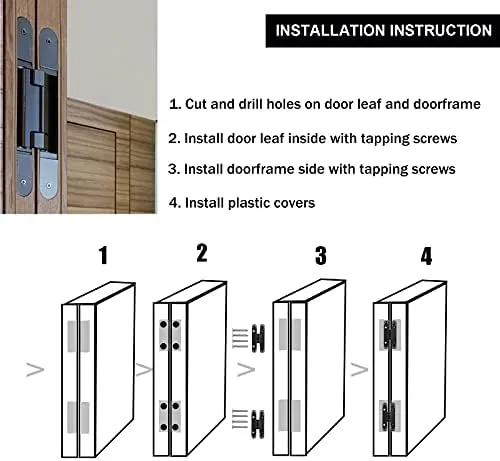 Marner 2 Set 6 inch Hidden Door Hinges