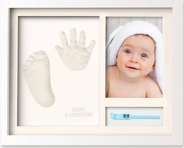 KeaBabies Noel Baby Handprint & Footprint Keepsake Frame