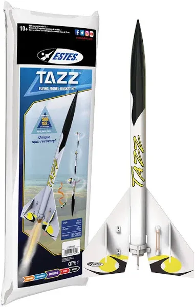 Estes Tazz Flying Model Rocket Kit 7282 | Advanced Level Build | Soars up to 700'