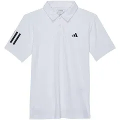 adidas Big Boys Club Tennis 3-Stripes Polo Shirt Pink Large $40