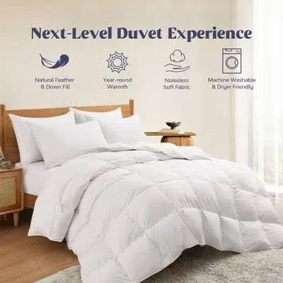 Puredown Lightweight Goose Down Feather Comforter Twin Full King Sizes